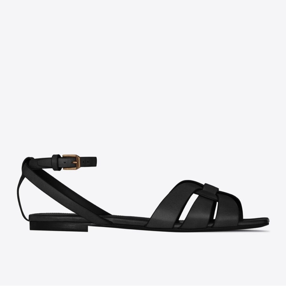 Saint Laurent Tribute Flat Sandals Size 36.5